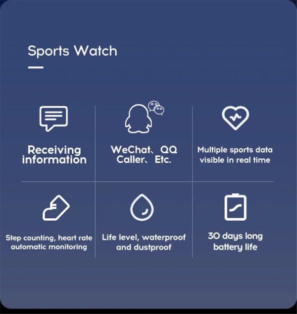 D13 Smart Watch Men Blood Pressure Waterproof Smartwatch Women Heart Rate Monitor Fitness Tracker Watch Sport For Android IOS - Image 6