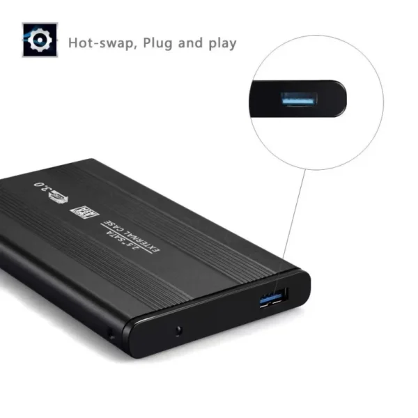 2.5-inch USB3.0 external removable hard disk box SATA serial port notebook HDDS aluminum alloy solid-state disk box - Image 6