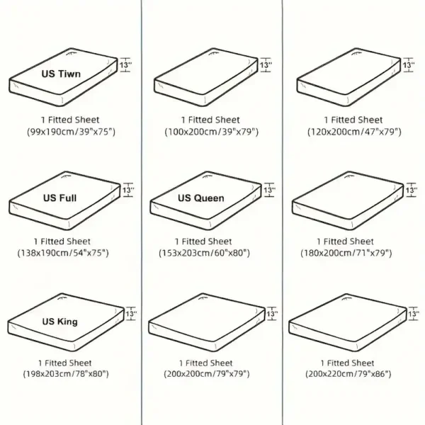 3pcs Satin Solid Color Bedding Set, A Fitted Sheet And A Pair Of Pillowcases, Without Flat Sheet - Image 4