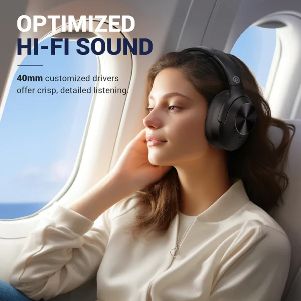 Cowin E11 Wireless Headphone Hybrid Active Noise Cancelling Headset Bluetooth 5.3 HiFi Sound Earphone ANC With Microphone - Image 5
