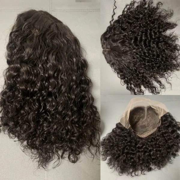 Deep Wave 180% Density Pre-Plucked Side Part Short Bob 13*4 Lace Frontal Brazilian Virgin Human Hair Wigs For Black Woman - Image 5