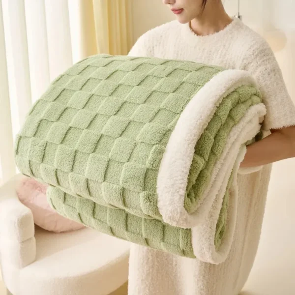 Double Thickened Blanket Pile Tapestry Winter Thickening Cover Blanket Sofa Blanket Multifunctional Blanket
