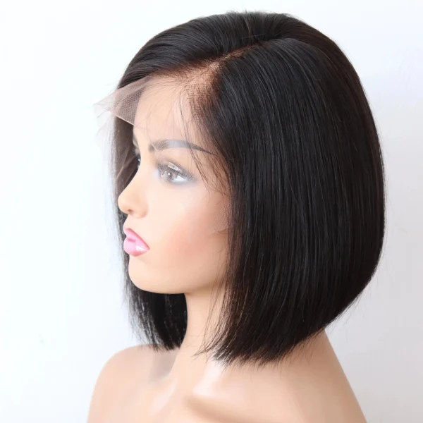 Hot Sale Short BOB Wig T Part Side Part Bob Wigs Lace Frontal Cuticle Aligned Pre Plucked Brazilian Human Hair for Black Women - Image 2
