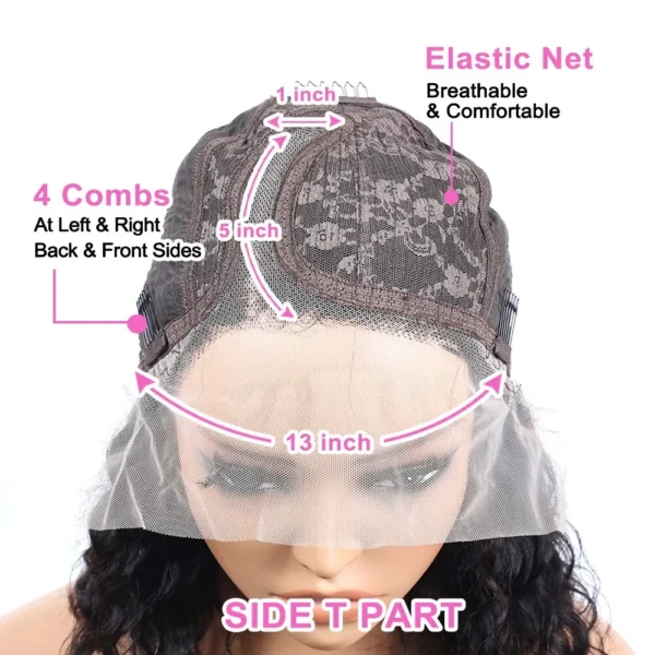 Hot Sale Short BOB Wig T Part Side Part Bob Wigs Lace Frontal Cuticle Aligned Pre Plucked Brazilian Human Hair for Black Women - Image 4