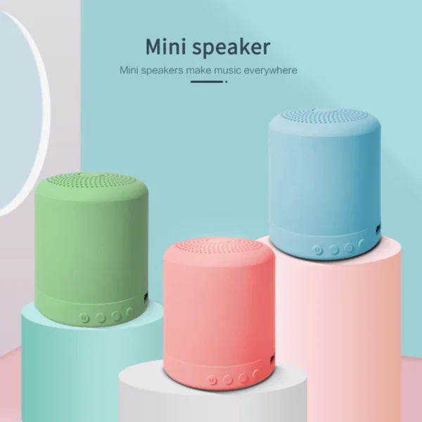 Macaron Small Wireless Speaker Hi-Res 300M Audio Extended Bass Treble Wireless HiFi Portable Speaker High Bass Speaker - Image 3