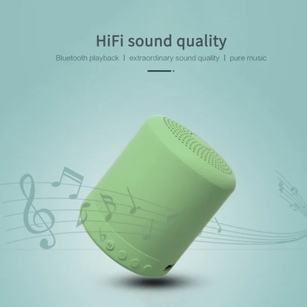 Macaron Small Wireless Speaker Hi-Res 300M Audio Extended Bass Treble Wireless HiFi Portable Speaker High Bass Speaker - Image 5