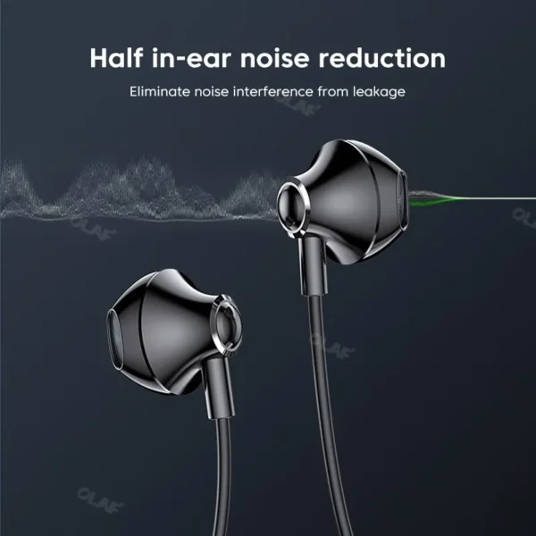 Olaf USB Connected Earphones In Ear Wired Headphone With Microphone for Computer PC Gaming Music Headset Wire Earbuds Earphone - Image 5