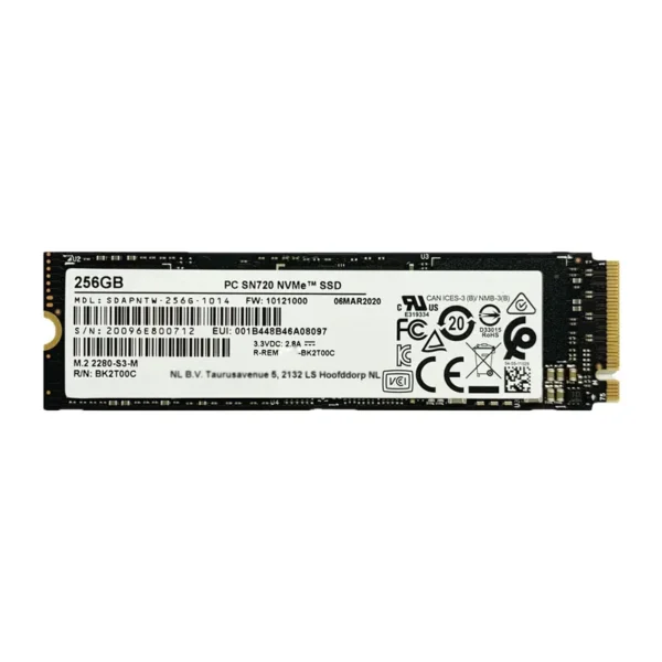 The new SN720 256G 2280 length M.2 PCIE NVME protocol is applicable to notebook desktop SSD - Image 3