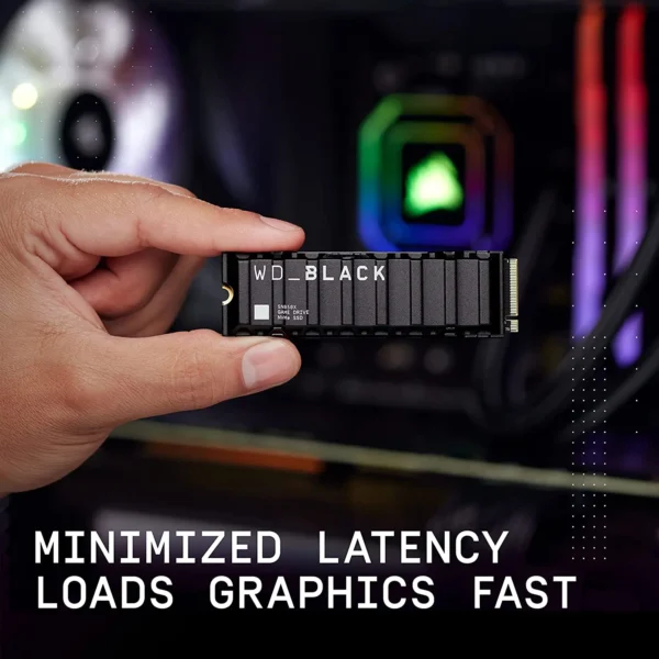 WD BLACK SN850X 1TB 2TB NVMe Internal Gaming SSD Solid State Drive with Heatsink Works with Playstation 5 Gen4 PCIe M.2 2280 - Image 3