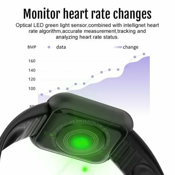Y68 Kids Watches Boys D20 Heart Rate Smart Bracelet Blood Pressure Sports Bluetooth Watch Color Screen Electronic Clock relojes - Image 2