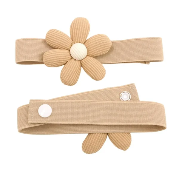 1Pcs Flower Shape Curtain Tieback Elastic Band Window Curtain Buckles Magnetic Buckle Curtain Rope Holders Kids Room Home Decor - Image 3
