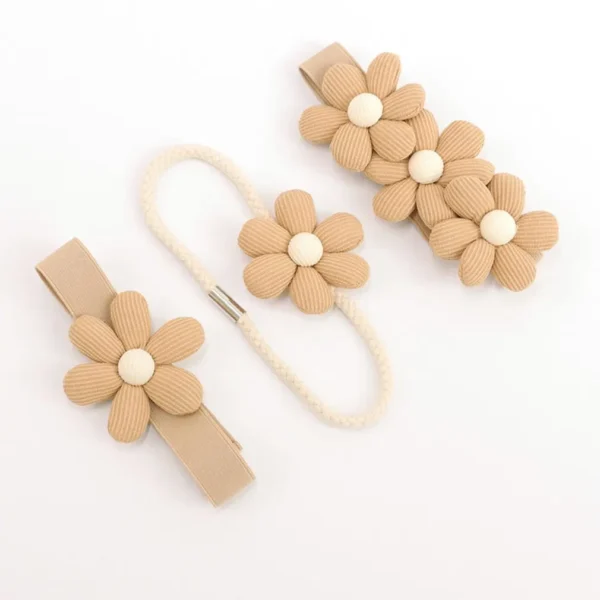 1Pcs Flower Shape Curtain Tieback Elastic Band Window Curtain Buckles Magnetic Buckle Curtain Rope Holders Kids Room Home Decor - Image 6