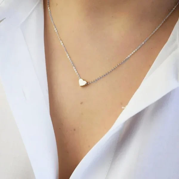 New Minimalist Clavicle Necklaces for Women Tiny Heart LOVE Necklaces Dainty Fashion Jewelry Beach Summer Collares Bijoux - Image 7