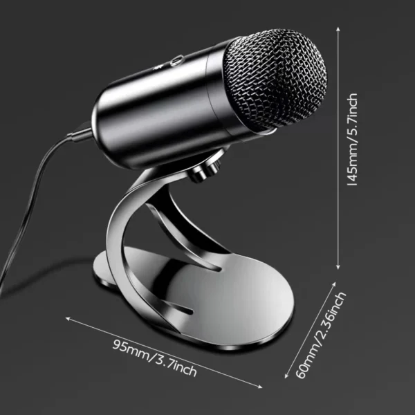 Professional Wired Condenser conference Microphone gooseneck desktop High voice quality Mic Computer Gaming USB Microphone - Image 6