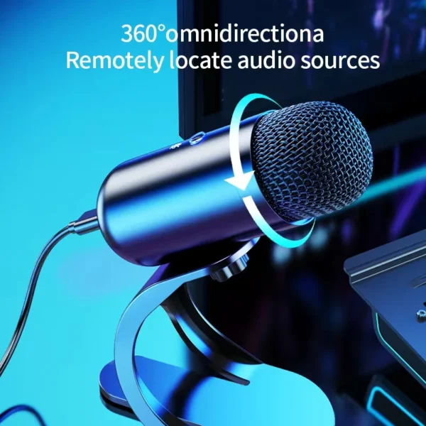 Professional Wired Condenser conference Microphone gooseneck desktop High voice quality Mic Computer Gaming USB Microphone - Image 2
