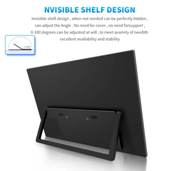 HGFRTEE 16inch Touch Portable Monitor 16:10 96%sRGB 350Cd/m² Second Screen For Laptop With Holder Stand Type-C HDMI-Compatible - Image 3